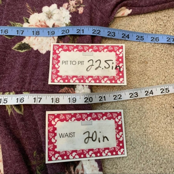 Torrid Purple Wine Floral Hacci Skater Dress Plus Size 3/3X Knee length - Picture 6 of 9